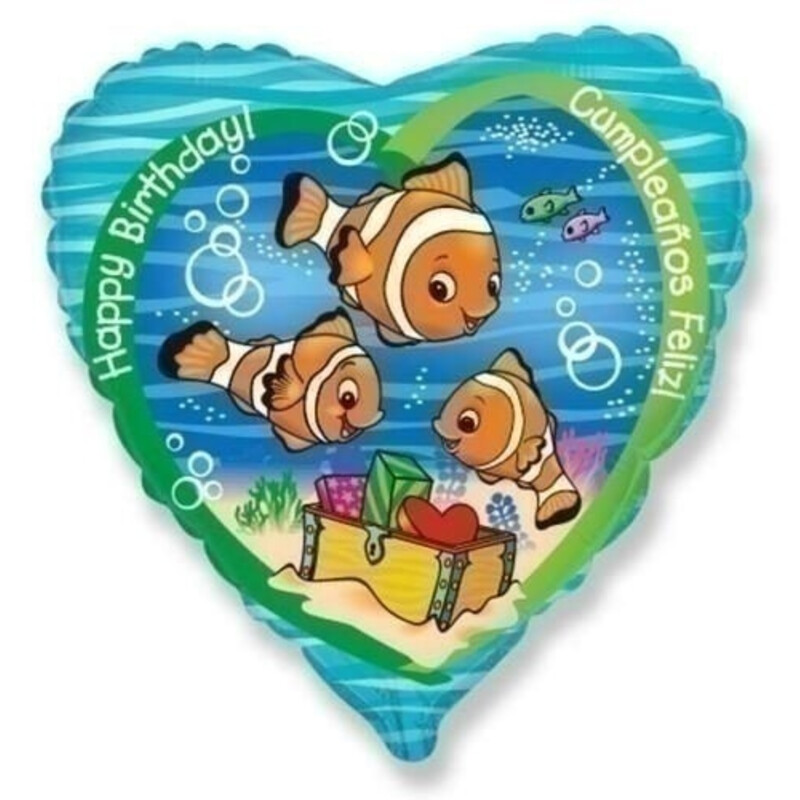 Μπαλόνι Φοιλ 18 Birthday Clownfish / 46εκ Ασυσκεύαστο