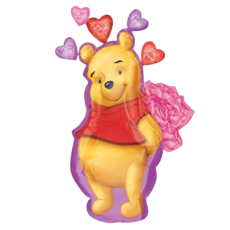 Μπαλόνι Φοιλ Σχήμα 32 Pooh Valentine / 81εκ - Ασυσκεύαστο