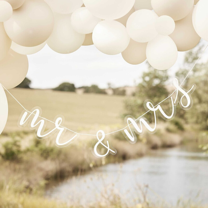 Ακρυλική Γιρλ. Γάμου Mr & Mrs/WEDDING