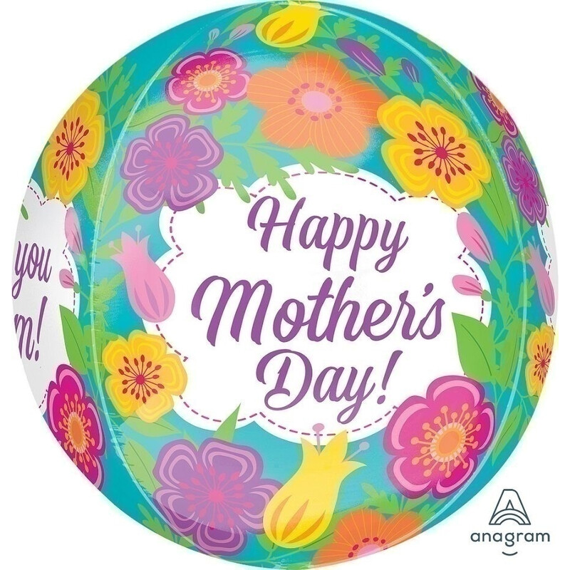 Μπαλόνι Φοιλ Orbz Happy Mother's Day - Love You Mom / 40 εκ