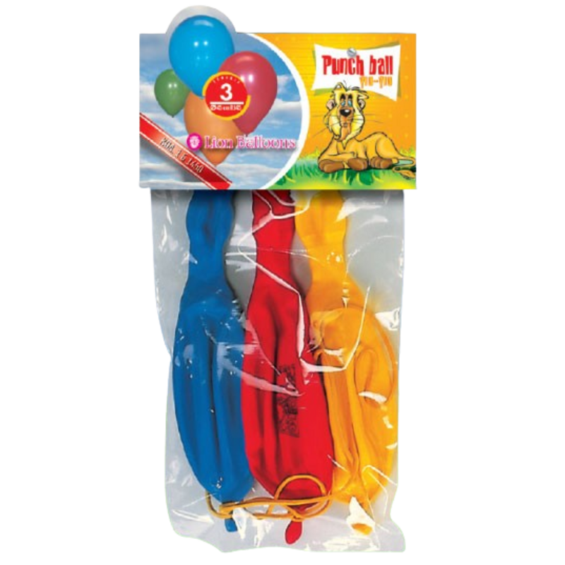Μπαλόνια Γιο Γιο 57εκ Punch Ball / 3 τμχ