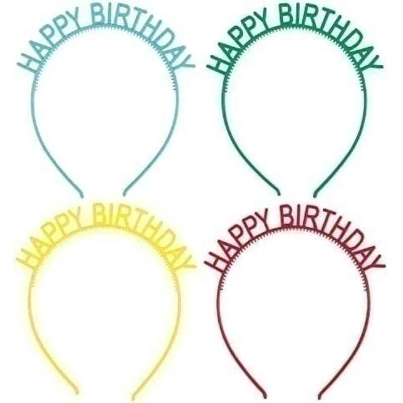 Τιάρα Ασορτί Happy Birthday / 4 τεμ