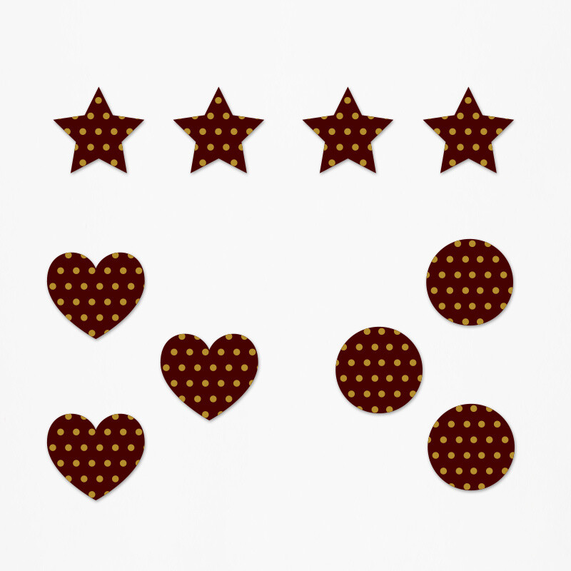 Ξύλινα διακοσμητικά Harry Potter Pattern mix/ 10τμχ(2cm)