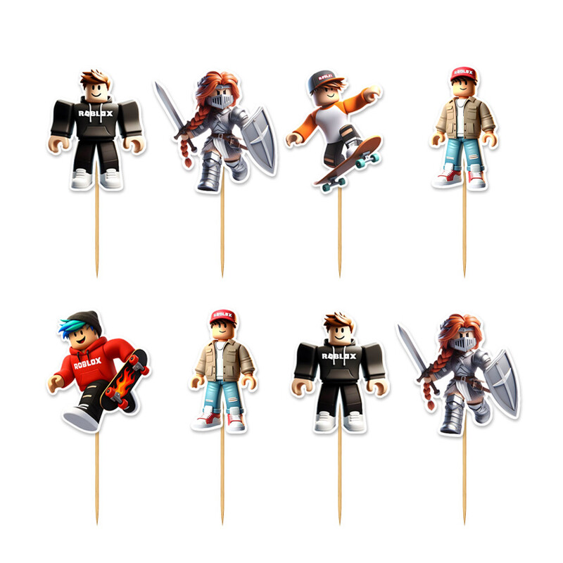Cupcake toppers Roblox 10cm / 8τμχ