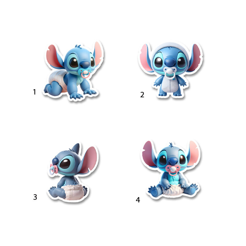 Διακοσμητική φιγούρα Baby Stitch 5cm Ξύλινη/1τμχ