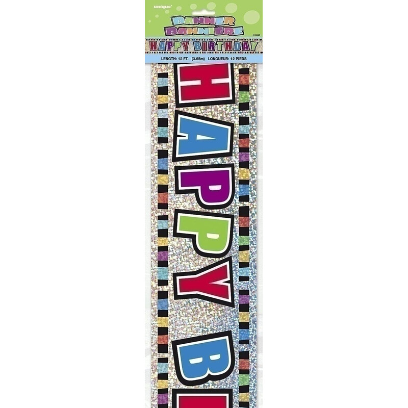 Ταινία Μεταλλική πολύχρωμη  365 εκ  Happy Birthday