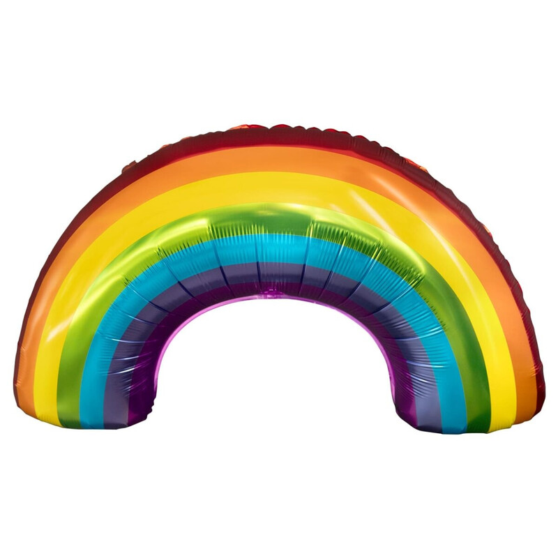 Μπαλόνι Φοιλ Σχήμα  Rainbow - Ουράνιο Τόξο 52 x 86 εκ - Ασυσκεύαστο - Pride