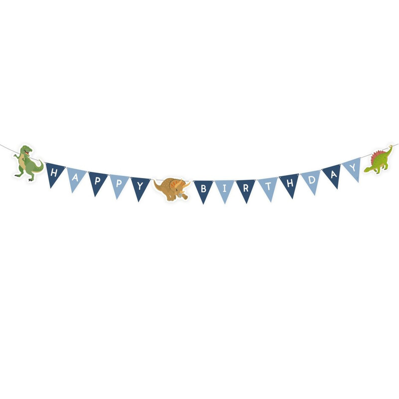 Γιρλάντα Γράμ. Happy Birthday Happy Dinosaur /ΔΕΙΝΟΣΑΥΡΟΣ 180εκ