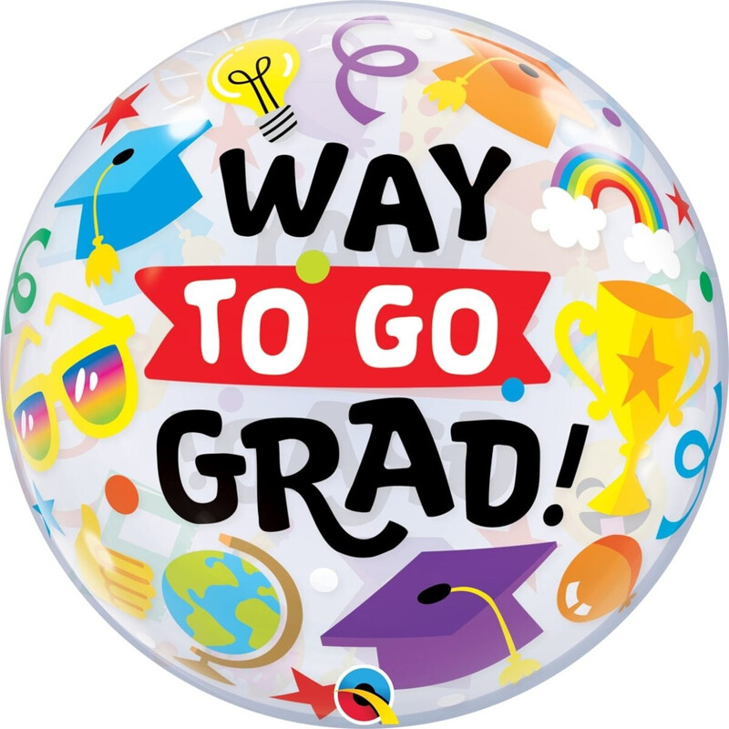 Bubble Μόνο 22 Way To Go Grad/ 56 εκ