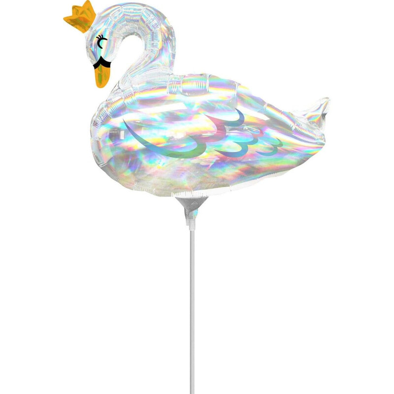 Μπαλόνι Φοιλ Μίνι 14 Iridescent Swan - Κύκνος