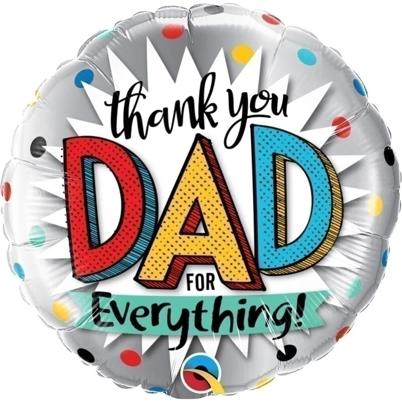 Μπαλόνι Φοιλ 18 Thank you Dad /46 εκ - μπαμπά