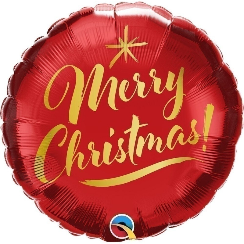 Μπαλόνι Φοιλ 18 Merry Christmas Gold Script 46εκ
