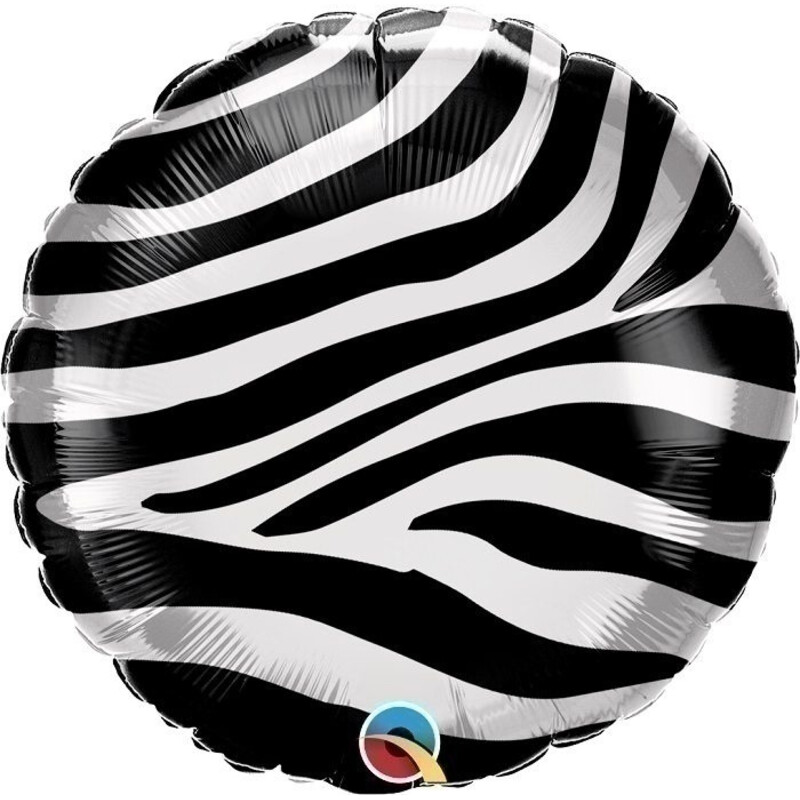 Μπαλόνι Φοιλ 18 Zebra Stripes / 46 εκ Safari - Animal Print