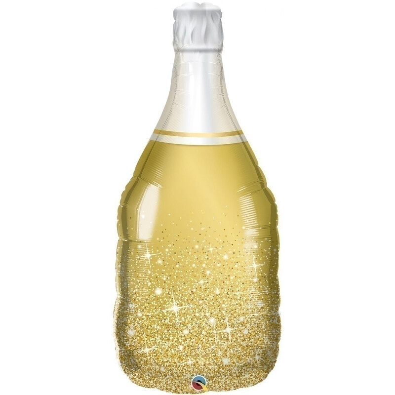 Μπαλόνι Φοιλ Σχήμα Golden Bubbly Wine Bottle 39 ύψος / 99 εκ