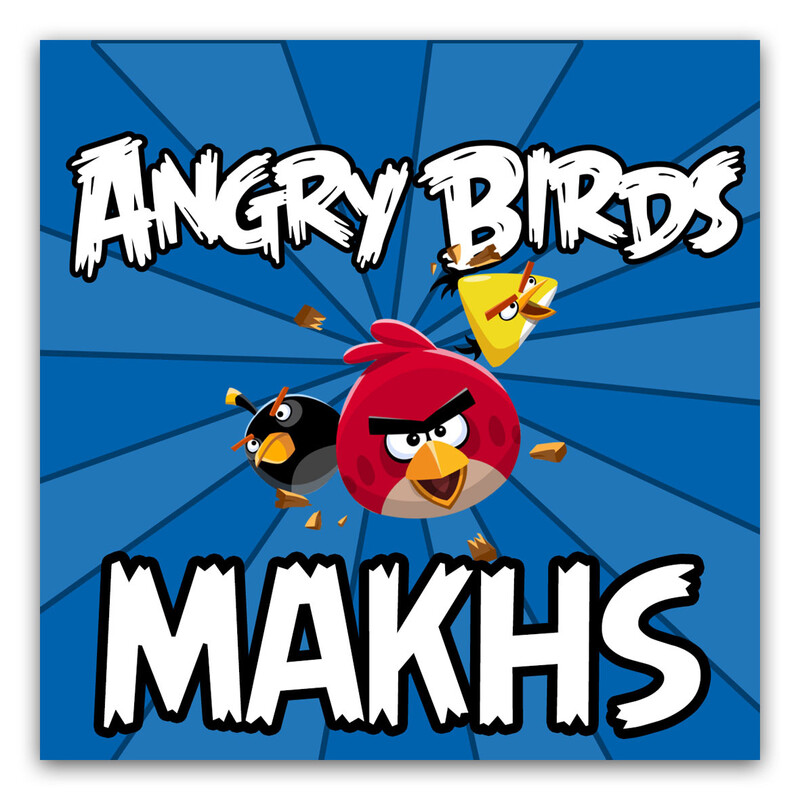 Σουβέρ χάρτινο Angry Birds / 8τμχ (9*9cm)