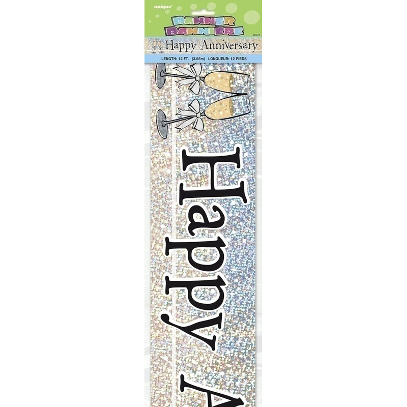 Ταινία Μεταλλική Happy Anniversary επέτειος 3,65 μ.