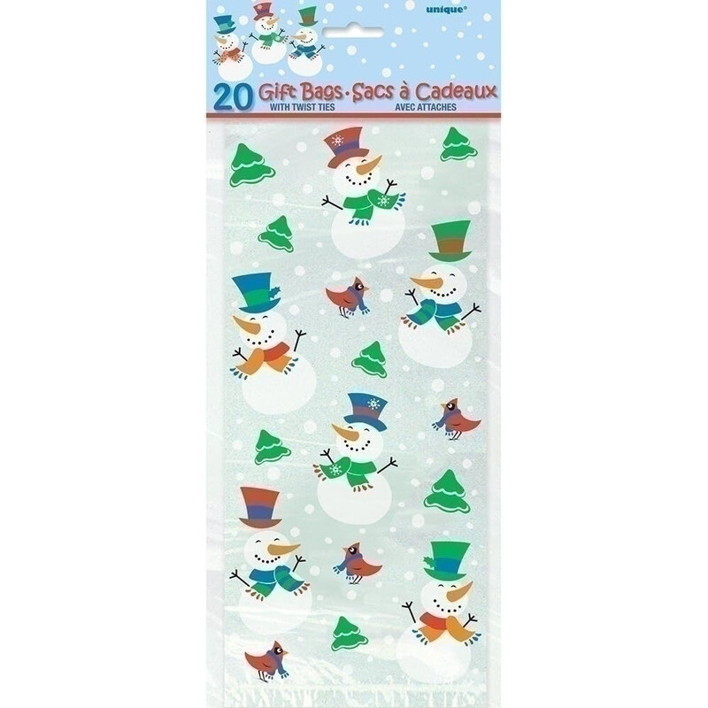 Σακκούλες Ζελατίνας Χιονάνθρωπος/snowman 20 τεμ.