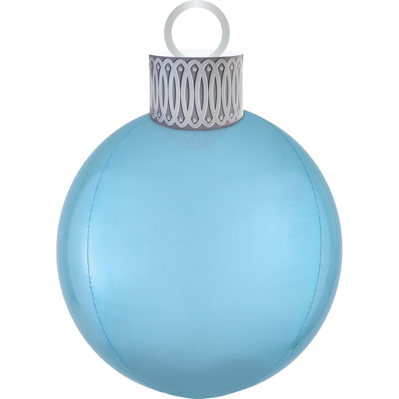 Μπαλόνι Φοιλ Orbz XL Ornament Pastel Blue / 38εκ x 50εκ - Χριστουγεννιάτικη μπάλα