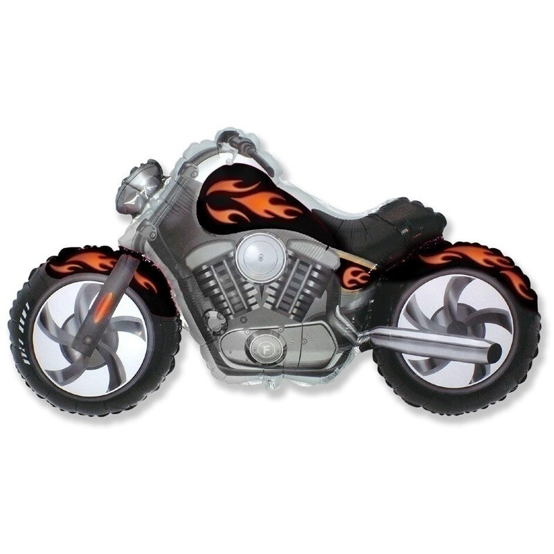 Μπαλόνι Φοιλ Σχήμα Moto Custom - Μοτοσικλέτα / 57 x 115 εκ - Ασυσκεύαστο