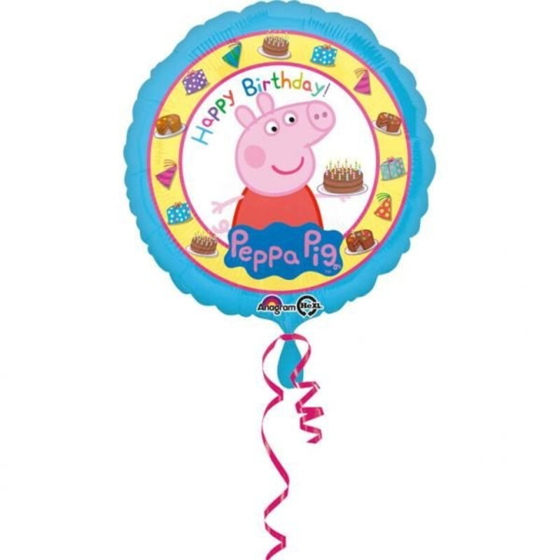 Μπαλόνι Φοιλ 17 Στρογγυλό Peppa Pig Birthday