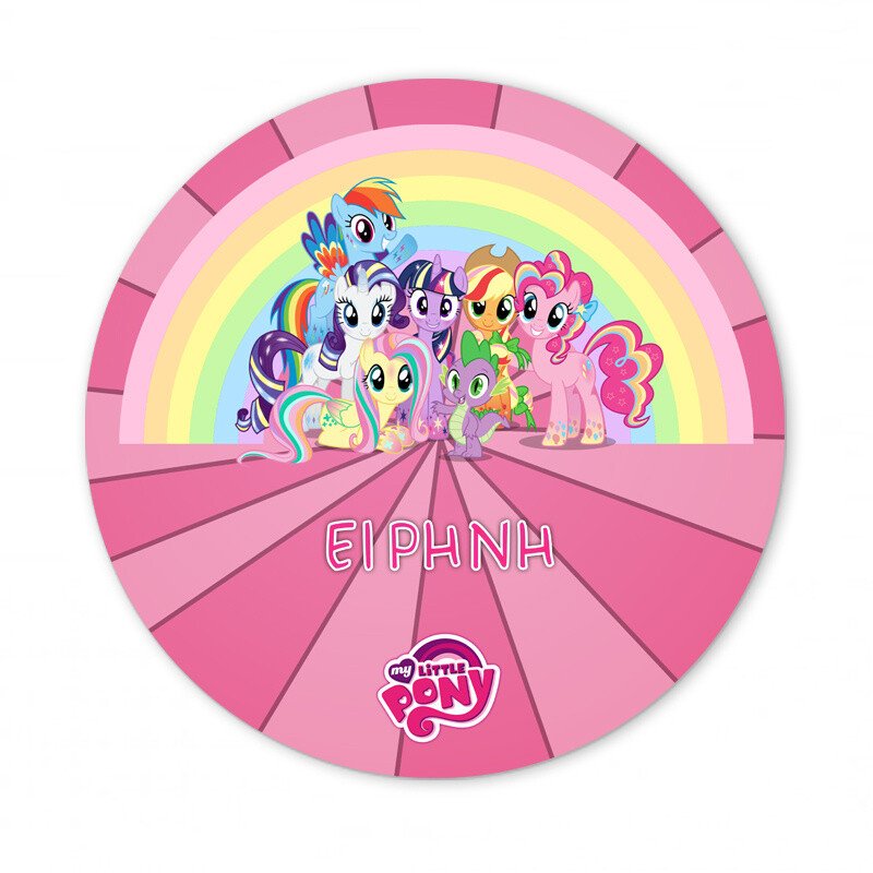 Αυτοκόλλητο με όνομα My Little Pony 27cm