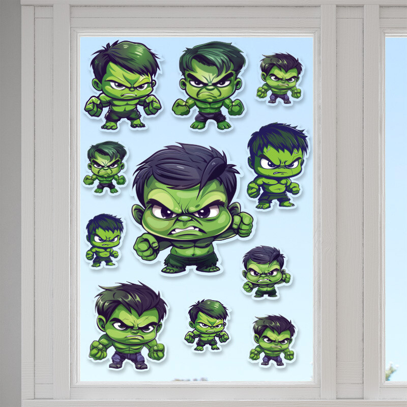 Αυτοκόλλητα τζαμιού Baby Hulk /10 τμχ