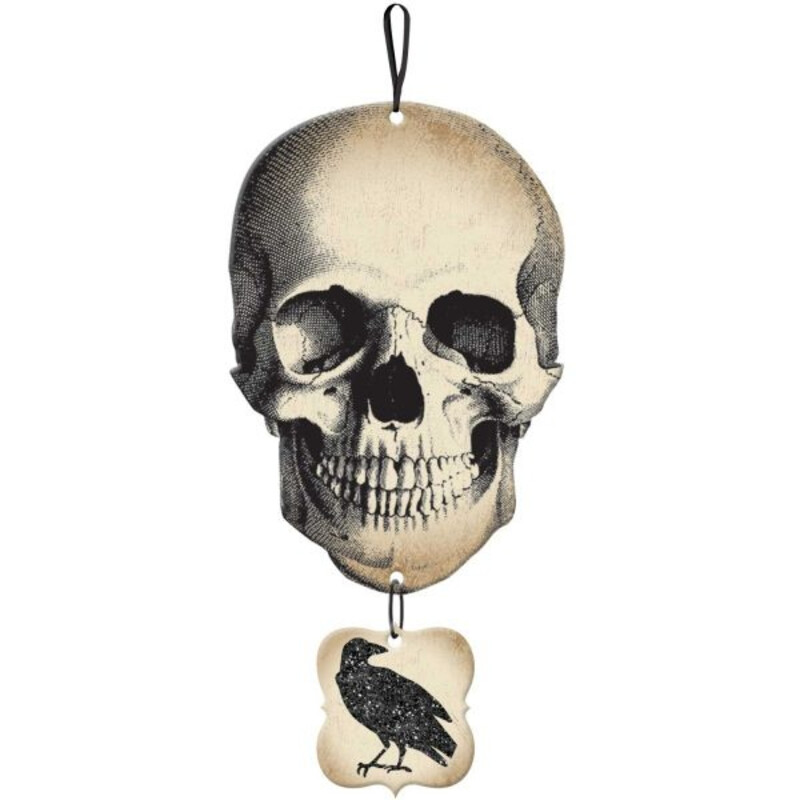 Πινακίδα Boneyard Skull & Crow / 44.4 x 21.6 εκ