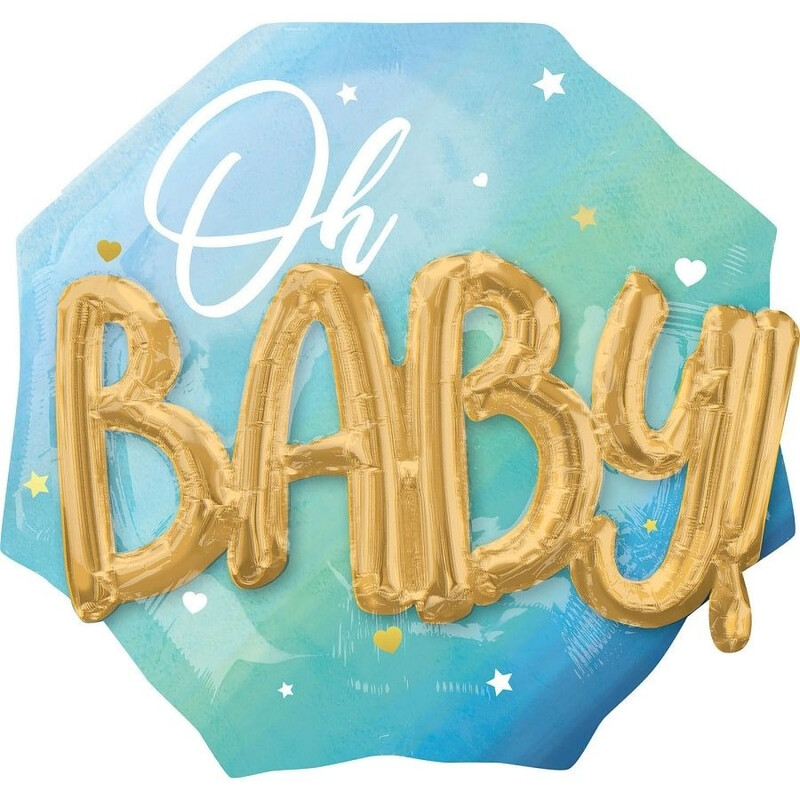 Μπαλόνι Φοιλ Μπλε Baby Boy Multi Balloon