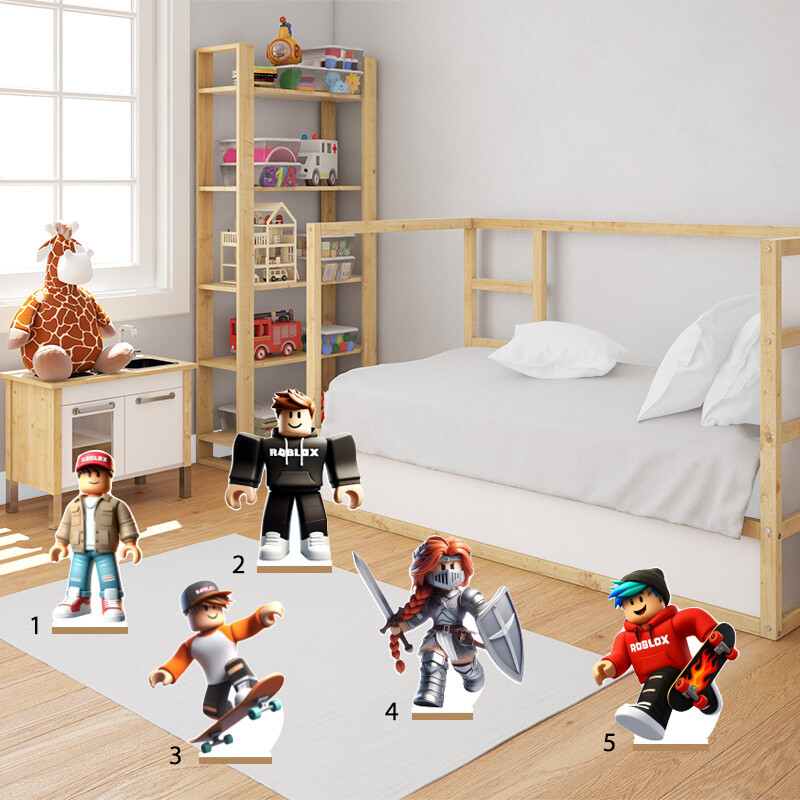 Διακοσμητική φιγούρα Roblox 50cm Ξύλινη με βάση/1 τμχ