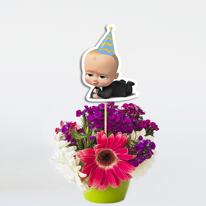 Χάρτινο διακοσμητικό Τοππερ Baby Boss/ 20cm