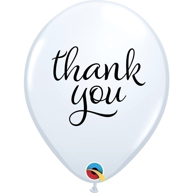 Μπαλόνια Λάτεξ 11 Λευκά Simply Thank You / 25 τεμ