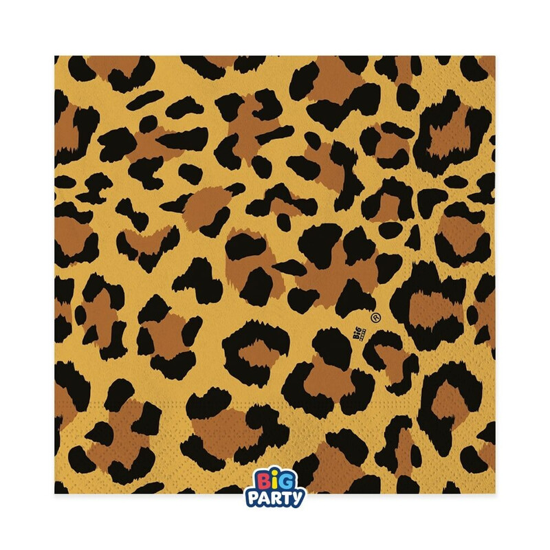 Χαρτοπετσέτες φαγητού 33εκ Animal Print  / 16τεμ.