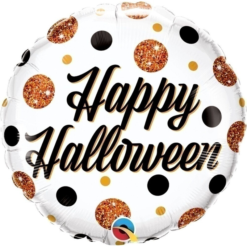 Μπαλόνι Φοιλ 18 Halloween Sparkly Dots / 45 εκ