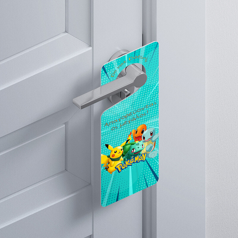 Ξύλινο Διακοσμητικό Pokemon  “Do not disturb”