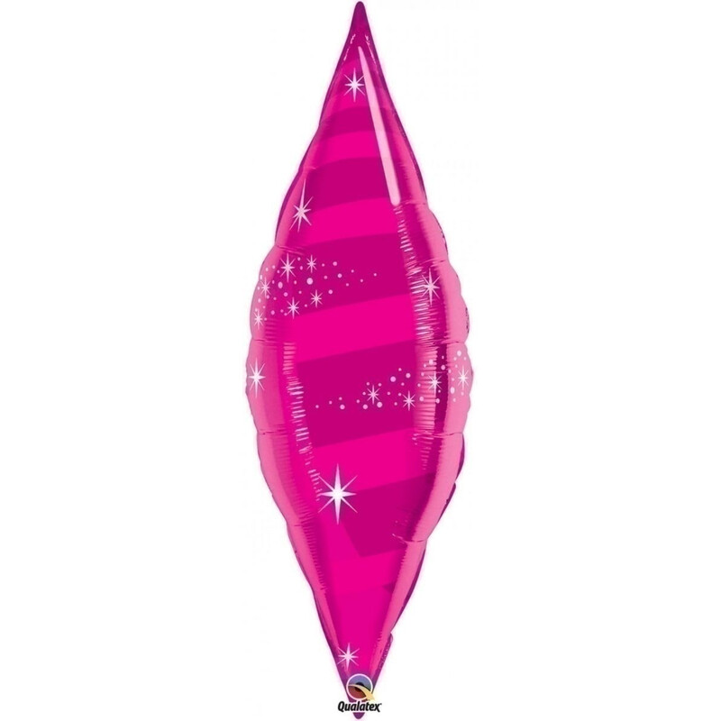 Μπαλόνι φοιλ σχήμα 38 Taper Swirl Magenta