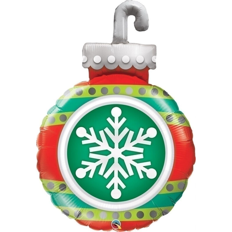 Μπαλόνι Φοιλ Σχήμα Snowflakes Ornament