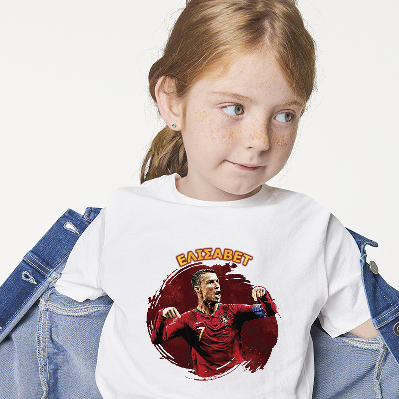 Παιδικό T-shirt Ronaldo για κορίτσι με όνομα