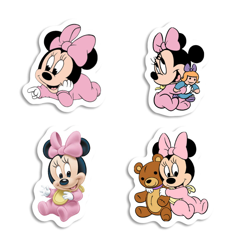 Αυτοκόλλητα Baby Minnie 10cm/ 8τμχ