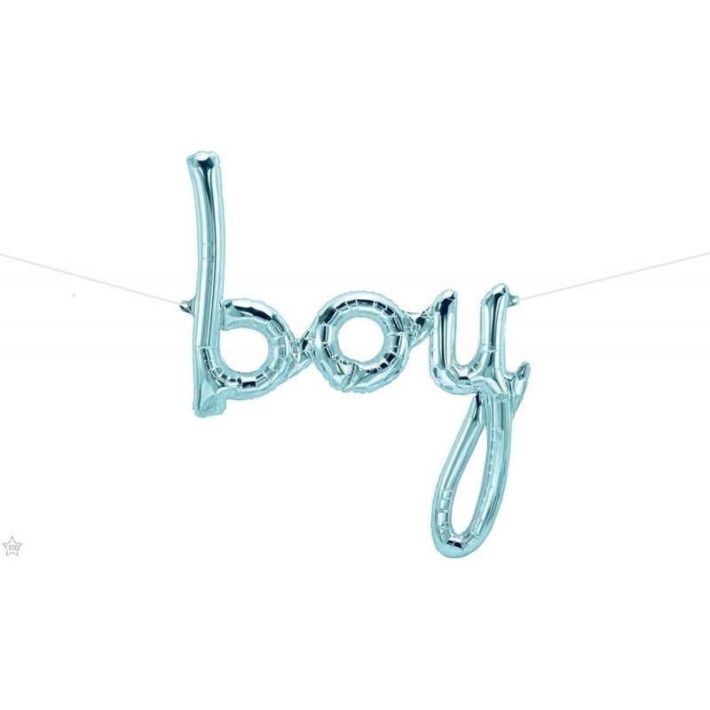 Μπαλόνι Φοιλ Script Phrase boy Γαλάζιο  61x74 εκ  Σιελ