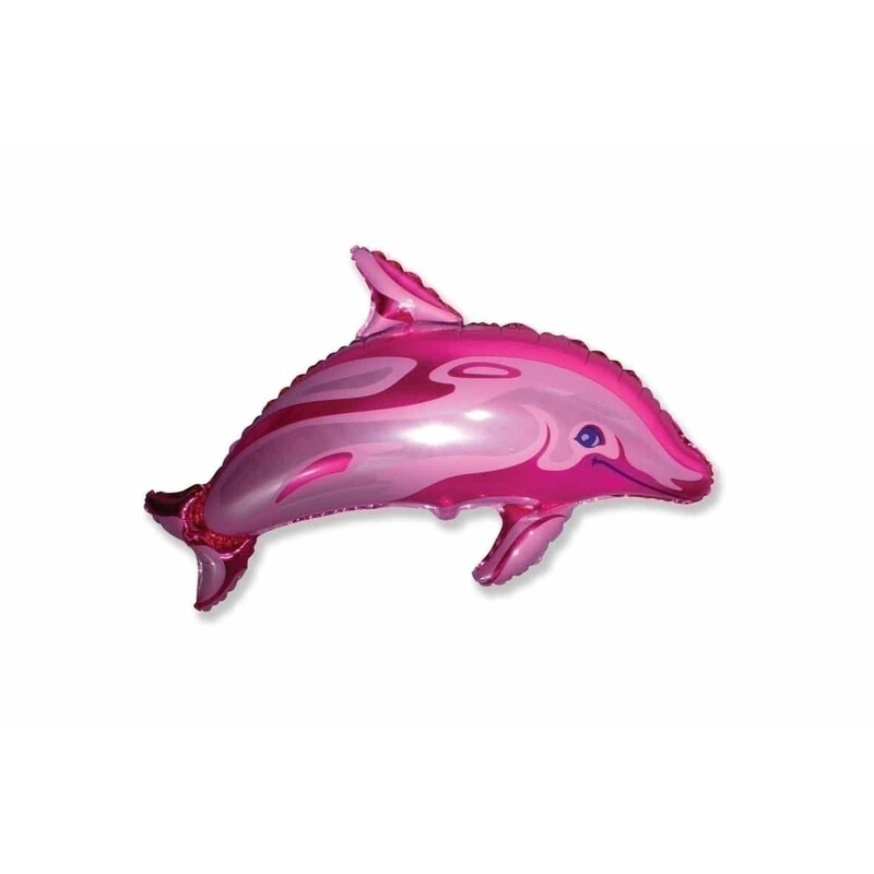 Μπαλόνι Φοιλ Σχήμα Δελφίνι Dolphin Ροζ - Ασυσκεύαστο