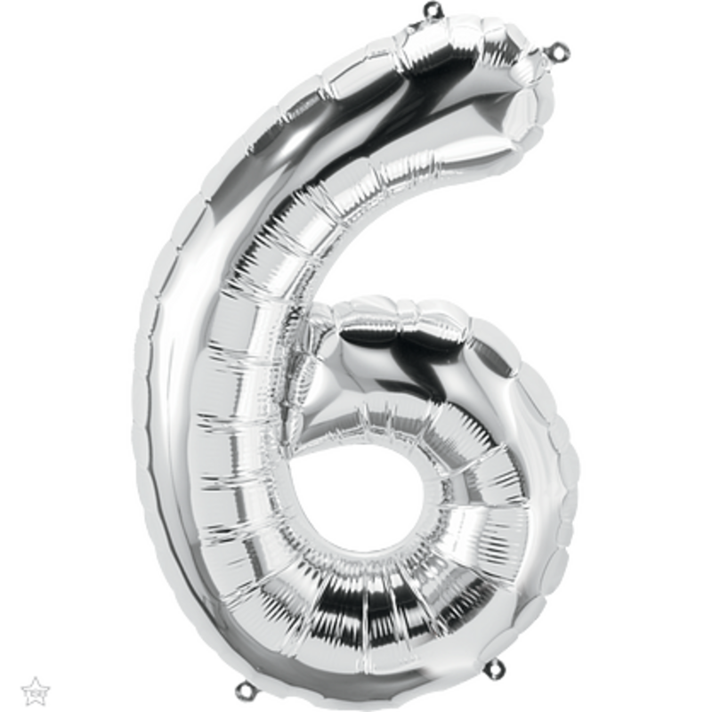 Φοιλ Super Shape Νούμερο 6 Ασημί / 86εκ Ύψος