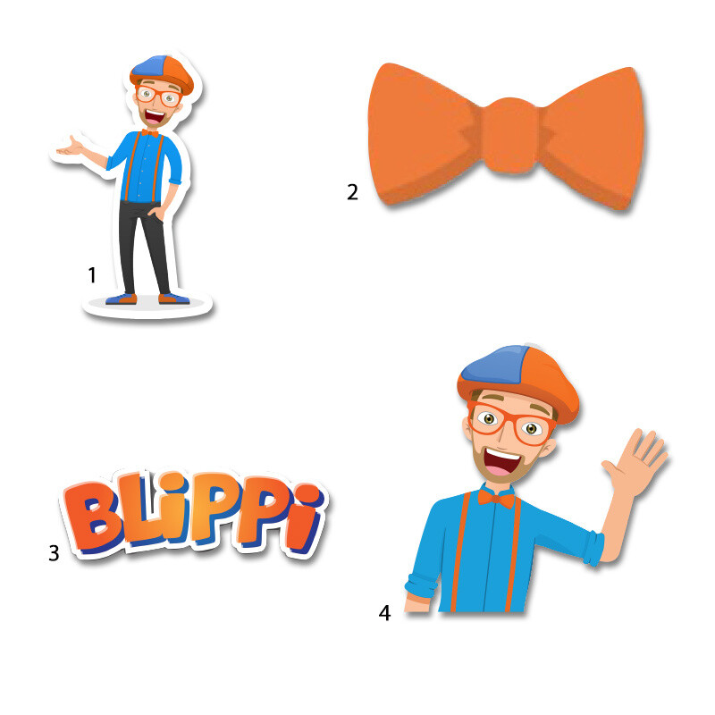 Διακοσμητική φιγούρα Blippi 10cm Ξύλινη/1τμχ