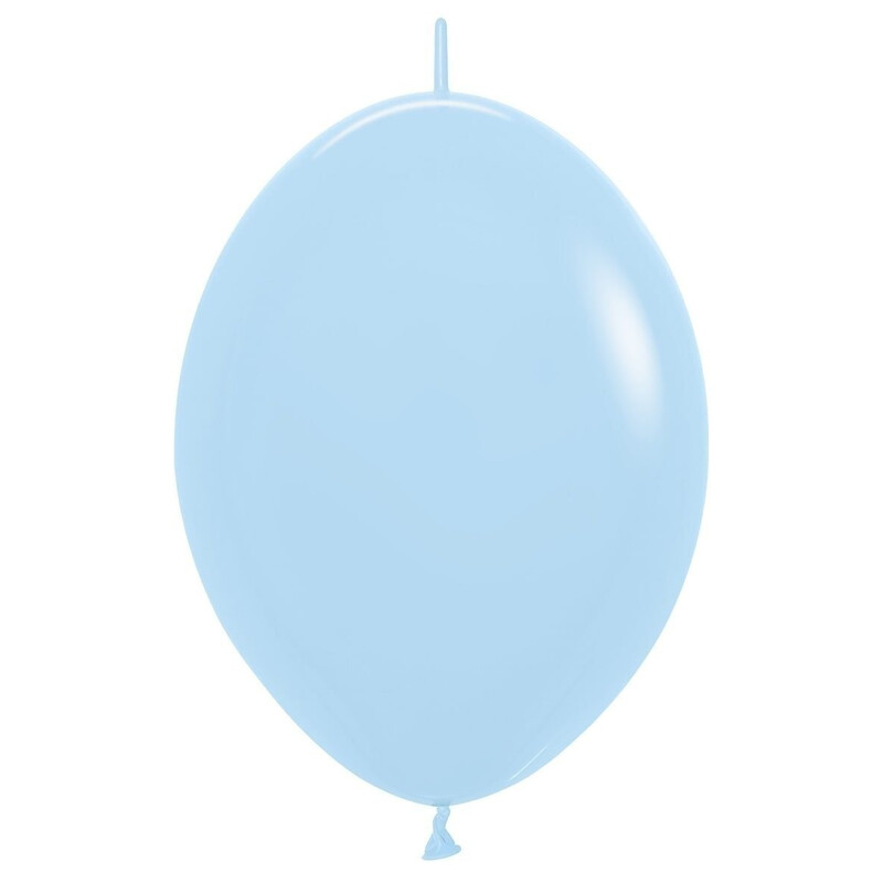 Μπαλόνια λατεξ Link 12 Σιελ / 50 τεμ - Pastel Matte Blue