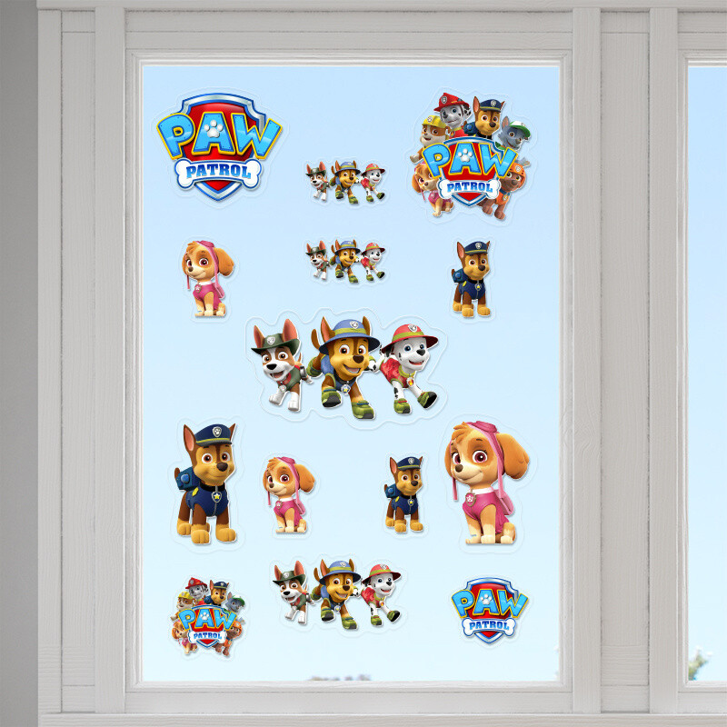 Αυτοκόλλητα τζαμιού Paw Patrol /10 τμχ