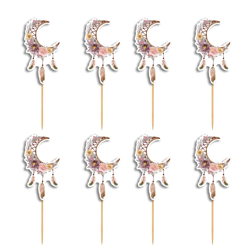 Cupcake toppers Ονειροπαγίδα Κορίτσι 10cm / 8τμχ