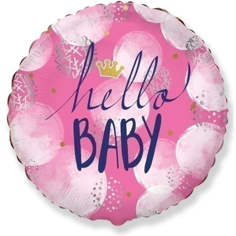Μπαλόνι Φοιλ 18 Hello Baby Girl / 46 εκ