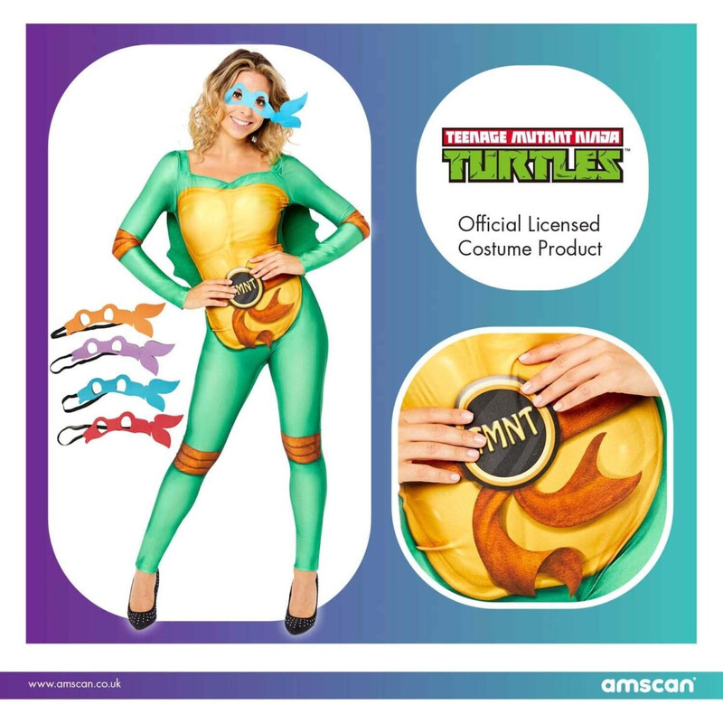 Στολή Γυναικεία Ενηλίκων Ninja Turtles Μέγεθος Medium