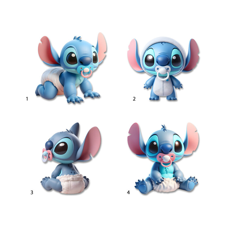 Διακοσμητική φιγούρα Baby Stitch 10cm Ξύλινη/1τμχ