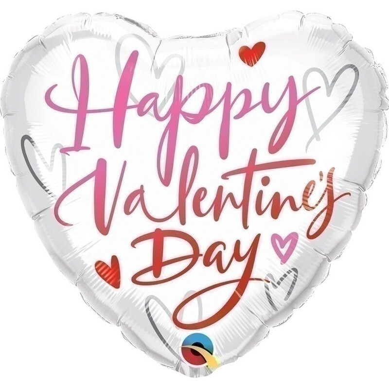 Μπαλόνι Φοιλ 18 Happy Valentine's Day Casual Script / 46 εκ