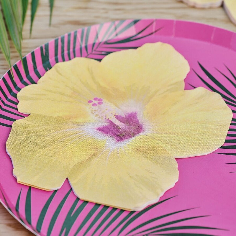Χαρτοπετσέτες Hawaiian Tiki Tropical Flower Party / 16 τεμ